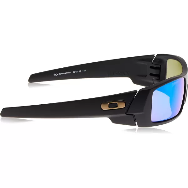 imageOakley Mens Oo9014 Gascan Rectangular SunglassesMatte BlackPrizm Black Polarized