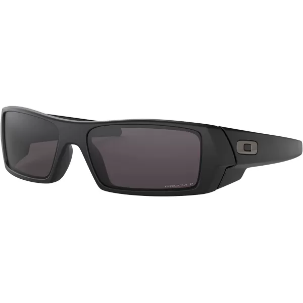 imageOakley Mens Oo9014 Gascan Rectangular SunglassesMatte BlackPrizm Grey Polarized