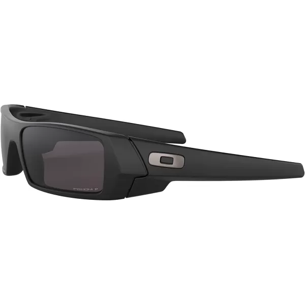 imageOakley Mens Oo9014 Gascan Rectangular SunglassesMatte BlackPrizm Grey Polarized