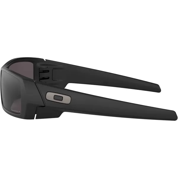 imageOakley Mens Oo9014 Gascan Rectangular SunglassesMatte BlackPrizm Grey Polarized