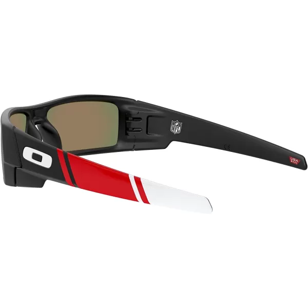 imageOakley Mens Oo9014 Gascan Rectangular SunglassesMatte BlackPrizm Ruby