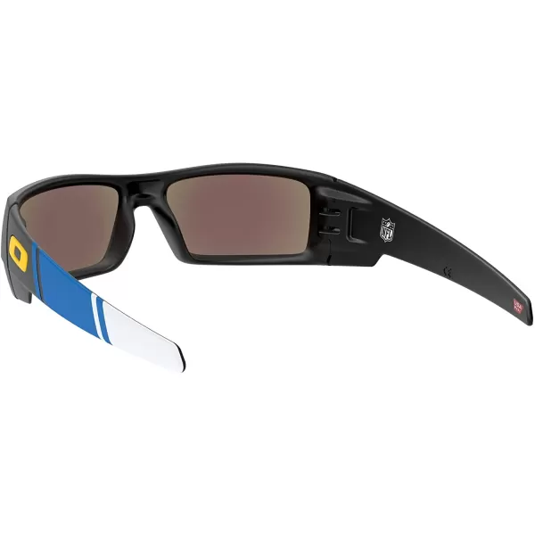 imageOakley Mens Oo9014 Gascan Rectangular SunglassesMatte BlackPrizm Sapphire