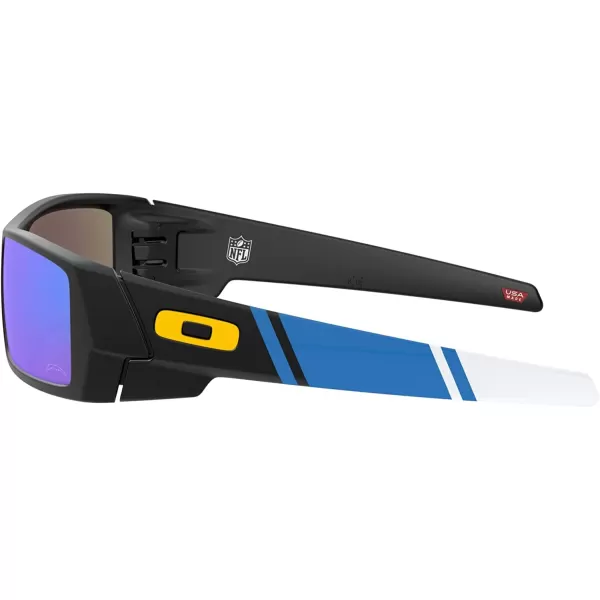 imageOakley Mens Oo9014 Gascan Rectangular SunglassesMatte BlackPrizm Sapphire