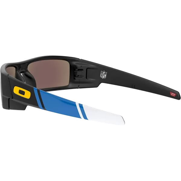 imageOakley Mens Oo9014 Gascan Rectangular SunglassesMatte BlackPrizm Sapphire