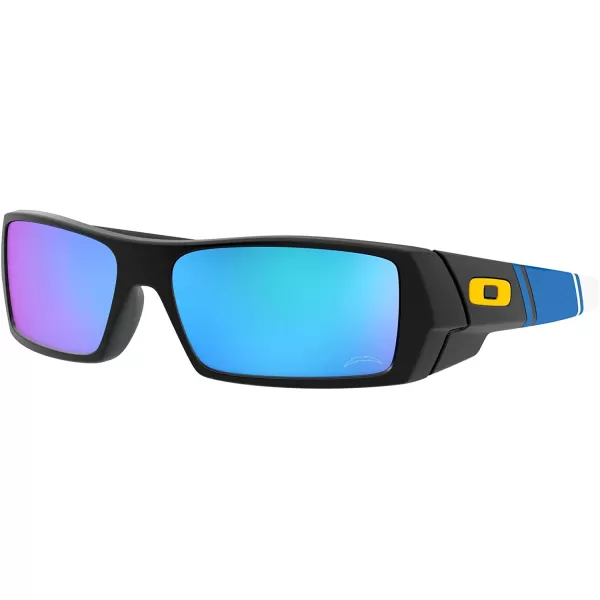imageOakley Mens Oo9014 Gascan Rectangular SunglassesMatte BlackPrizm Sapphire