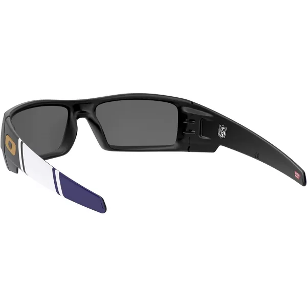 imageOakley Mens Oo9014 Gascan Rectangular SunglassesNfl 2020 Bal Matte BlackPrizm Black