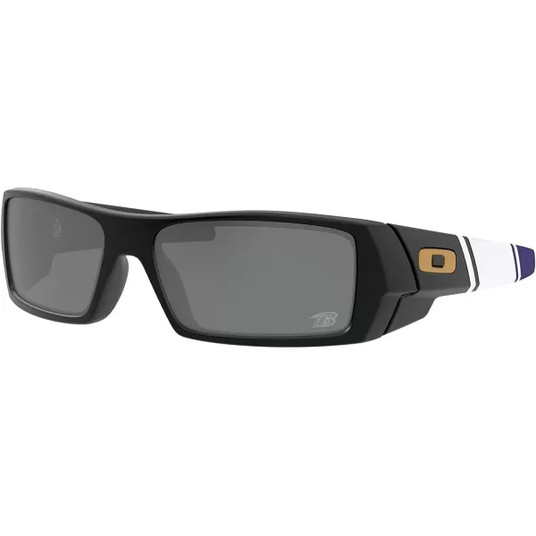 imageOakley Mens Oo9014 Gascan Rectangular SunglassesNfl 2020 Bal Matte BlackPrizm Black