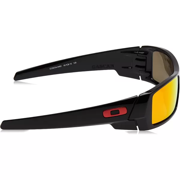 imageOakley Mens Oo9014 Gascan Rectangular SunglassesPolished BlackPrizm Ruby