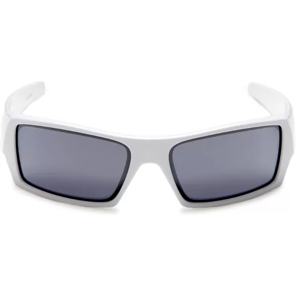 imageOakley Mens Oo9014 Gascan Rectangular SunglassesPolished WhiteBlack Iridium