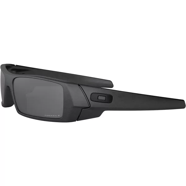 imageOakley Mens Oo9014 Gascan Rectangular SunglassesSteelPrizm Black Polarized