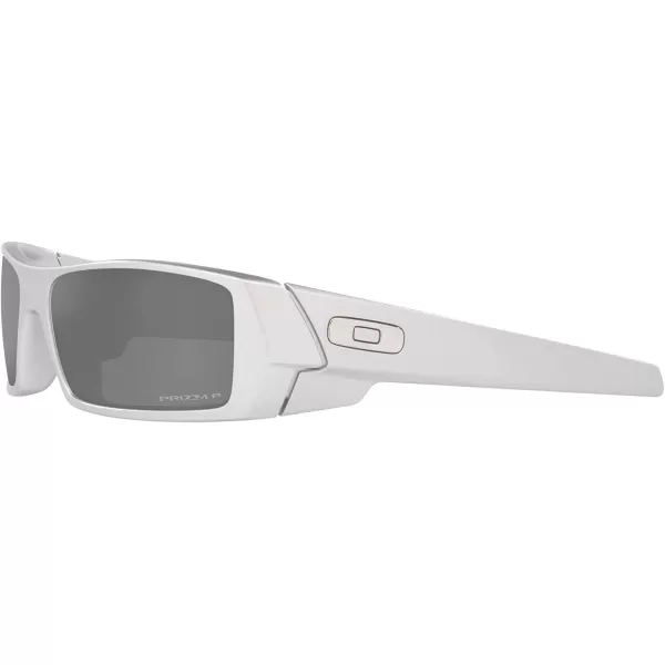 imageOakley Mens Oo9014 Gascan Rectangular SunglassesX SilverPrizm Black Polarized