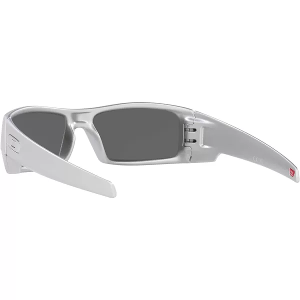 imageOakley Mens Oo9014 Gascan Rectangular SunglassesX SilverPrizm Black Polarized