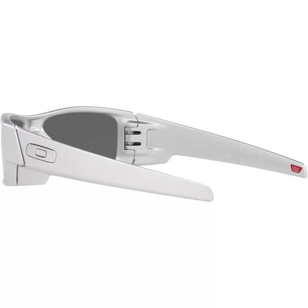 imageOakley Mens Oo9014 Gascan Rectangular SunglassesX SilverPrizm Black Polarized