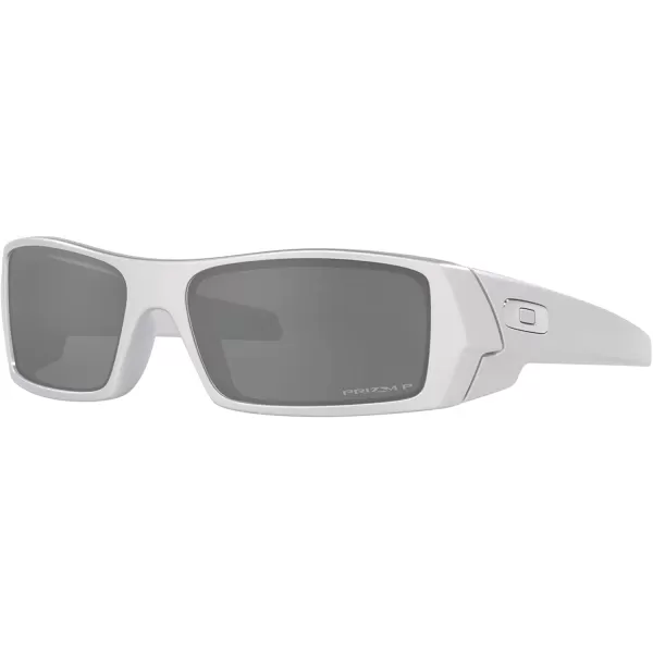 imageOakley Mens Oo9014 Gascan Rectangular SunglassesX SilverPrizm Black Polarized