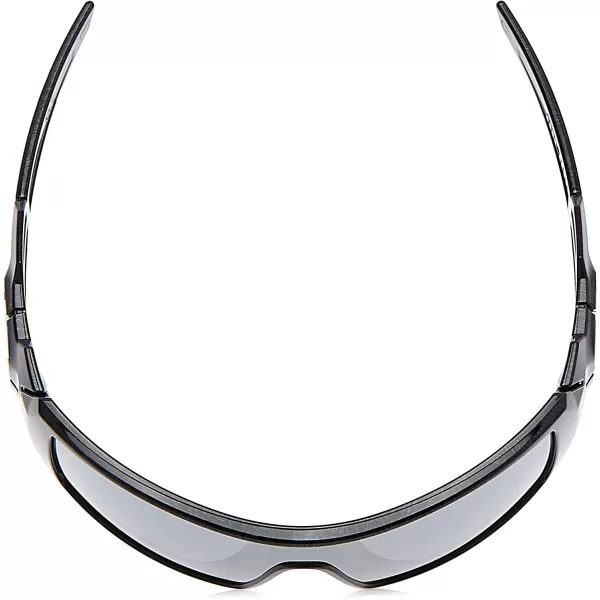 imageOakley Mens Oo9081 Oil Rig Rectangular SunglassesPolished Black amp Silver Ghost TextureBlack Iridium