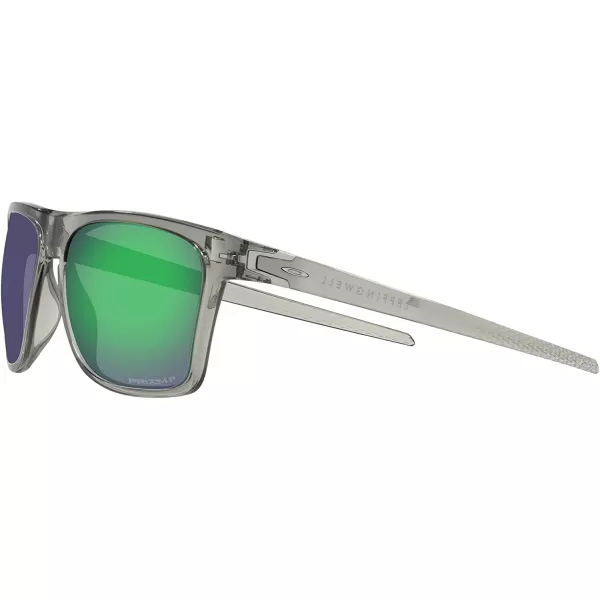 imageOakley Mens Oo9100 Leffingwell Rectangular SunglassesGrey InkPrizm Jade Polarized
