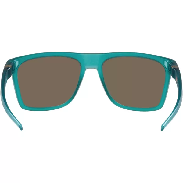 imageOakley Mens Oo9100 Leffingwell Rectangular SunglassesMatte Artic SurfPrizm 24k Polarized