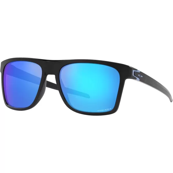 imageOakley Mens Oo9100 Leffingwell Rectangular SunglassesMatte BlackPrizm Sapphire