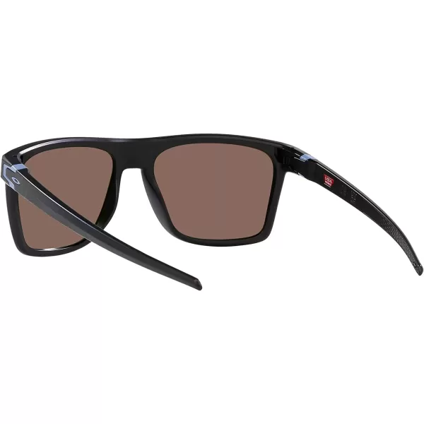 imageOakley Mens Oo9100 Leffingwell Rectangular SunglassesMatte BlackPrizm Sapphire