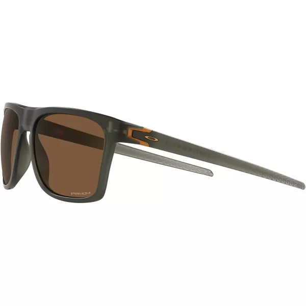imageOakley Mens Oo9100 Leffingwell Rectangular SunglassesMatte Olive InkPrizm Bronze