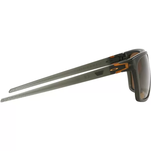 imageOakley Mens Oo9100 Leffingwell Rectangular SunglassesMatte Olive InkPrizm Bronze