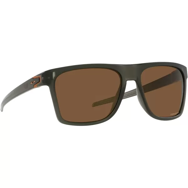 imageOakley Mens Oo9100 Leffingwell Rectangular SunglassesMatte Olive InkPrizm Bronze