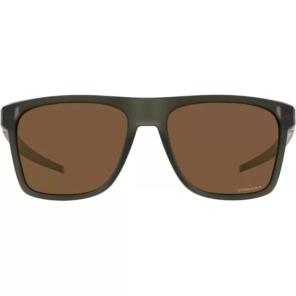 imageOakley Mens Oo9100 Leffingwell Rectangular SunglassesMatte Olive InkPrizm Bronze