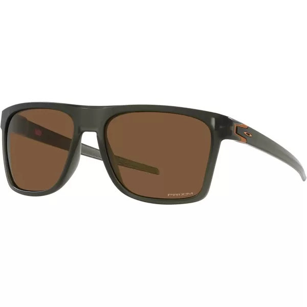 imageOakley Mens Oo9100 Leffingwell Rectangular SunglassesMatte Olive InkPrizm Bronze