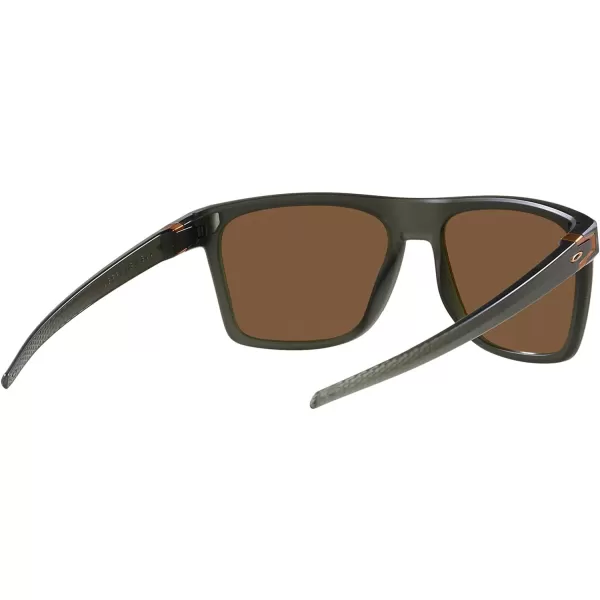 imageOakley Mens Oo9100 Leffingwell Rectangular SunglassesMatte Olive InkPrizm Bronze