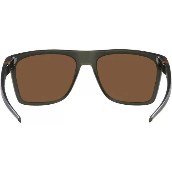 imageOakley Mens Oo9100 Leffingwell Rectangular SunglassesMatte Olive InkPrizm Bronze