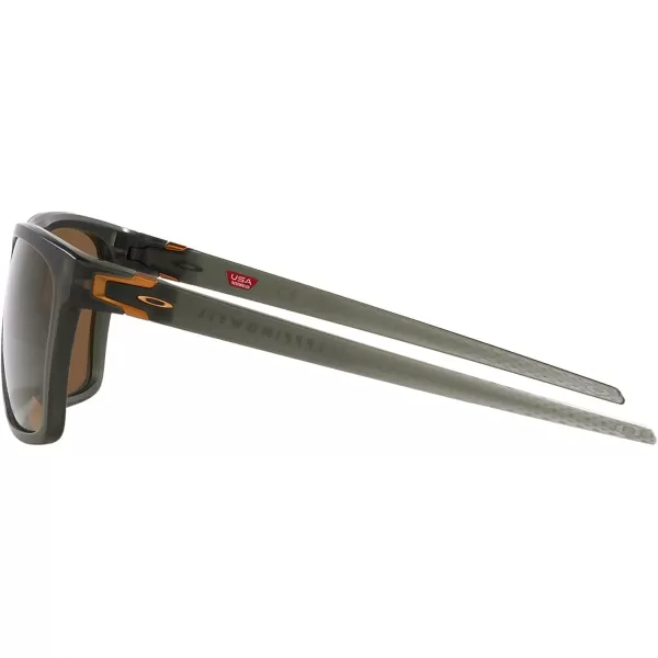 imageOakley Mens Oo9100 Leffingwell Rectangular SunglassesMatte Olive InkPrizm Bronze