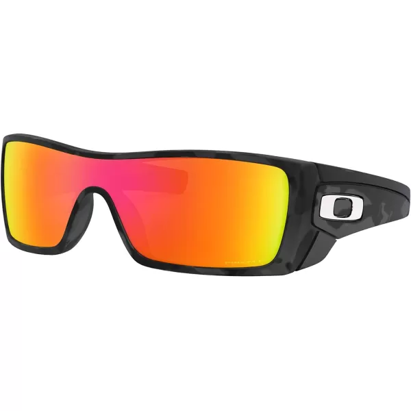 imageOakley Mens Oo9101 Batwolf Rectangular SunglassesMatte Black CamoPrizm Ruby Polarized