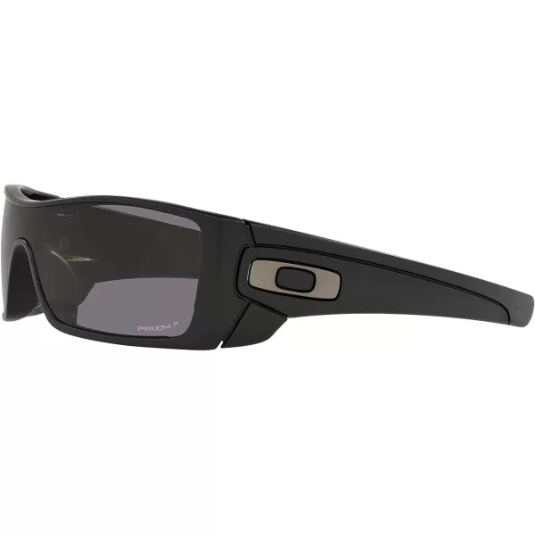 imageOakley Mens Oo9101 Batwolf Rectangular SunglassesMatte BlackPrizm Grey Polarized