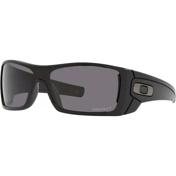 imageOakley Mens Oo9101 Batwolf Rectangular SunglassesMatte BlackPrizm Grey Polarized