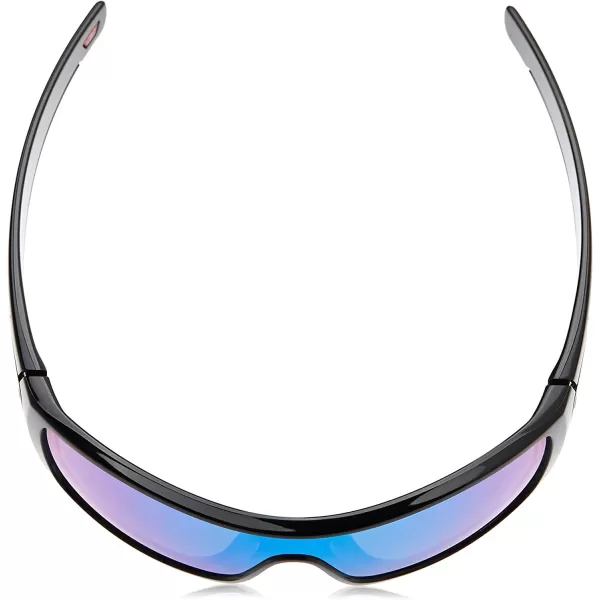 imageOakley Mens Oo9101 Batwolf Rectangular SunglassesPolished BlackPrizm Sapphire