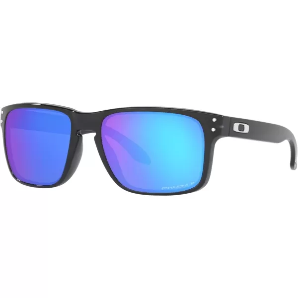 imageOakley Mens Oo9102 Holbrook Polarized Square SunglassesBlack InkPrizm Sapphire Polarized