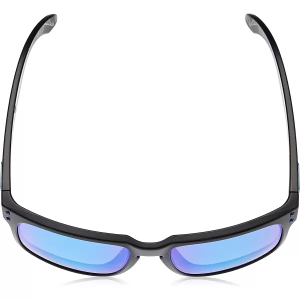 imageOakley Mens Oo9102 Holbrook Polarized Square SunglassesMatte Black PrintPrizm Sapphire Iridium Polarized
