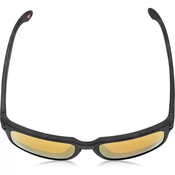 imageOakley Mens Oo9102 Holbrook Polarized Square SunglassesMatte Black TortoisePrizm 24k Polarized