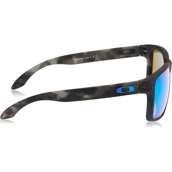 imageOakley Mens Oo9102 Holbrook Polarized Square SunglassesMatte Black TortoisePrizm Sapphire Iridium Polarized