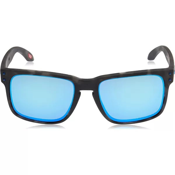 imageOakley Mens Oo9102 Holbrook Polarized Square SunglassesMatte Black TortoisePrizm Sapphire Iridium Polarized