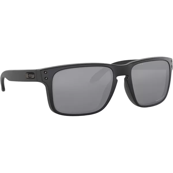imageOakley Mens Oo9102 Holbrook Polarized Square SunglassesMatte Black on BlackPrizm Black Polarized
