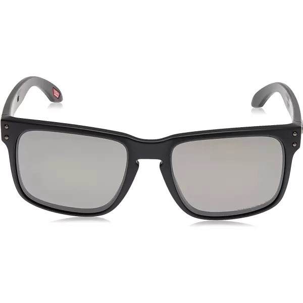 imageOakley Mens Oo9102 Holbrook Polarized Square SunglassesMatte Black on BlackPrizm Black Polarized