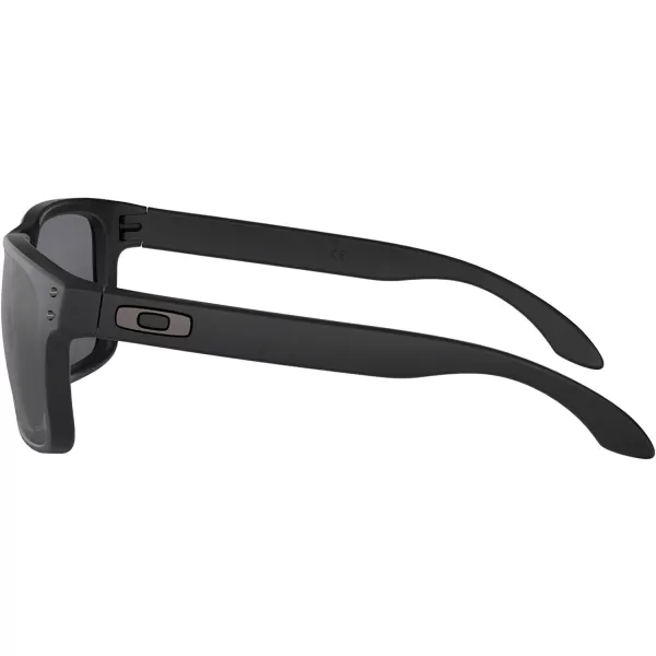 imageOakley Mens Oo9102 Holbrook Polarized Square SunglassesMatte BlackBlack Iridium Polarized