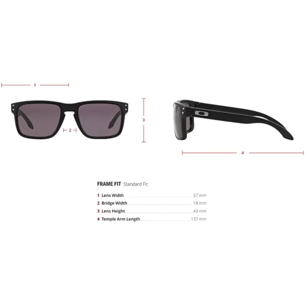 imageOakley Mens Oo9102 Holbrook Polarized Square SunglassesMatte BlackBlack Iridium Polarized