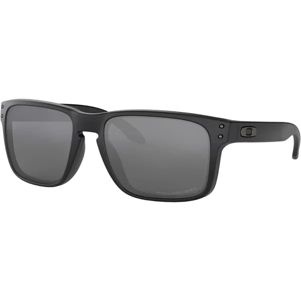 imageOakley Mens Oo9102 Holbrook Polarized Square SunglassesMatte BlackBlack Iridium Polarized
