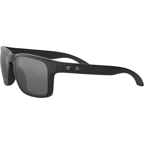 imageOakley Mens Oo9102 Holbrook Polarized Square SunglassesMatte BlackBlack Iridium Polarized