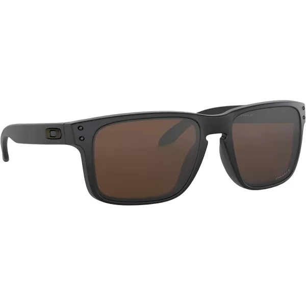 imageOakley Mens Oo9102 Holbrook Polarized Square SunglassesMatte BlackPrizm Tungsten Polarized