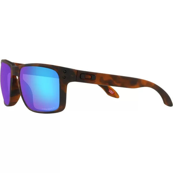 imageOakley Mens Oo9102 Holbrook Polarized Square SunglassesMatte Brown Tortoise W Prizm Sapphire Polarized