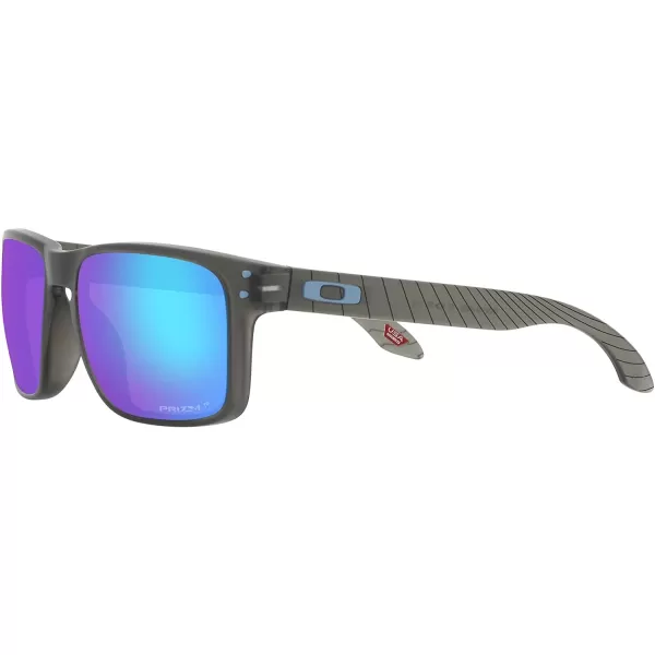 imageOakley Mens Oo9102 Holbrook Polarized Square SunglassesMatte Grey SmokePrizm Sapphire Polarized