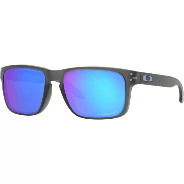 imageOakley Mens Oo9102 Holbrook Polarized Square SunglassesMatte Grey SmokePrizm Sapphire Polarized